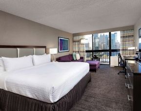 Delux king room with work desk at Crowne Plaza Atlanta-Midtown.