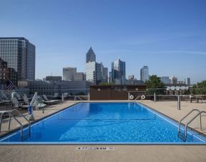 Relaxing rooftop pool at Crowne Plaza Atlanta-Midtown.