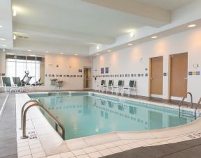 Large indoor pool at Holiday Inn Aurora North- Naperville.