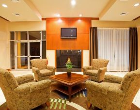 Lounge and coworking space at Holiday Inn Aurora North- Naperville.
