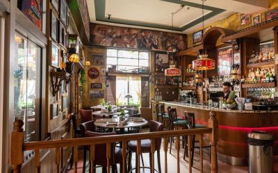 Traditional Irish bar ideal for coworking at Hotel Chelsea, A South Beach Group Hotel.