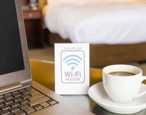 Wi-fi access available at Airport Waterfront Inn.
