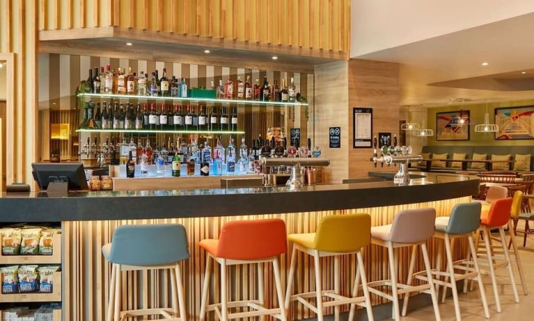Bar and coworking space at Hampton By Hilton Dublin City Centre.