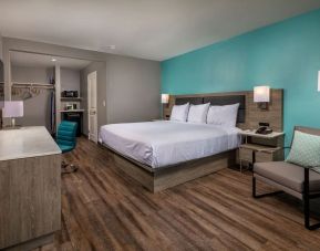 King bed at Travelodge LAX By Wyndham.