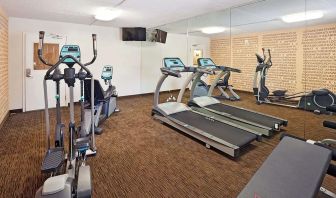 Fitness center at Norwood Inn Statefare Grounds.