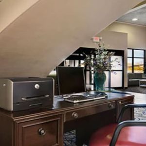 Business center at Norwood Inn & Suites La Crosse.