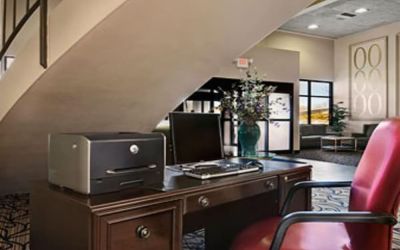 Business center at Norwood Inn & Suites La Crosse.
