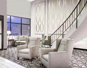 Lobby lounge at Norwood Inn & Suites La Crosse.