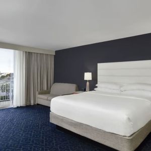 Bright and spacious day use room at Hotel Tampa Riverwalk.