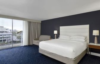 Bright and spacious day use room at Hotel Tampa Riverwalk.