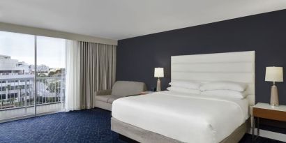 Bright and spacious day use room at Hotel Tampa Riverwalk.