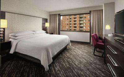 Day use room with work desk at Embassy Suites By Hilton, Crystal City National Airport.