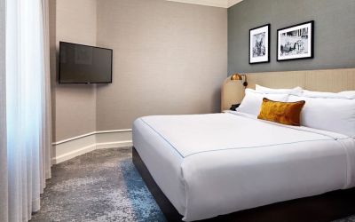 Day use room with TV at The Citizen Hotel, Autograph Collection.