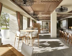 Comfortable lounge and coworking space at THesis Hotel Miami.