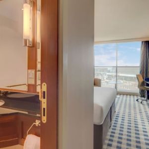 Day use room with private bathroom at DoubleTree By Hilton Newcastle International Airport.