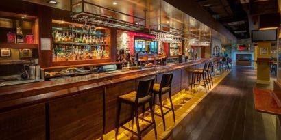 Hotel bar at DoubleTree By Hilton Newcastle International Airport.