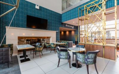 Dining area at DoubleTree By Hilton Newcastle International Airport.