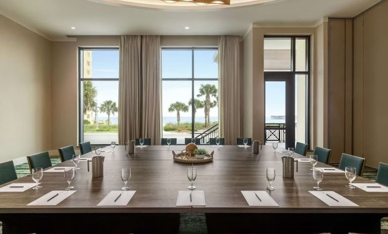 Professional meeting room at Embassy Suites By Hilton Panama City Beach Resort.