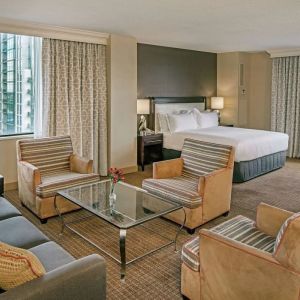 Day use suite with lounge area at Hilton Minneapolis.