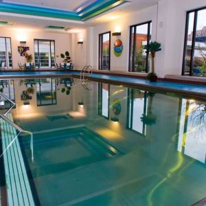 Indoor heated pool at Hilton Minneapolis.