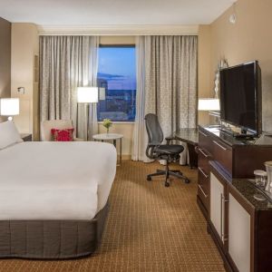 Day use room with work desk at Hilton Minneapolis.