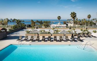 Stunning outdoor pool at Sonesta Redondo Beach & Marina.