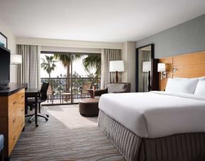 Delux king room with natural light at Sonesta Redondo Beach & Marina.