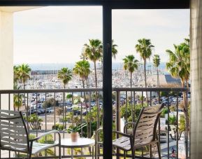 Day use room with beautiful terrace at Sonesta Redondo Beach & Marina.