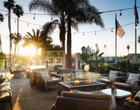 Beautiful rooftop ideal for coworking at Sonesta Redondo Beach & Marina.