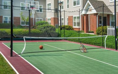 Sonesta ES Suites Baltimore BWI Airport’s sports court is suitable for both basketball and tennis.