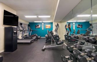 Sonesta ES Suites Chicago Downtown Magnificent Mile - Medical’s fitness center includes both free weights and a variety of exercise machines, and has a wall-mounted TV.