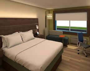 King bed with work desk at Holiday Inn Express & Suites Bensenville - O'Hare.