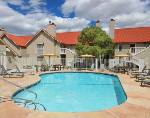 Relaxing outdoor pool at Sonesta ES Suites Albuquerque.