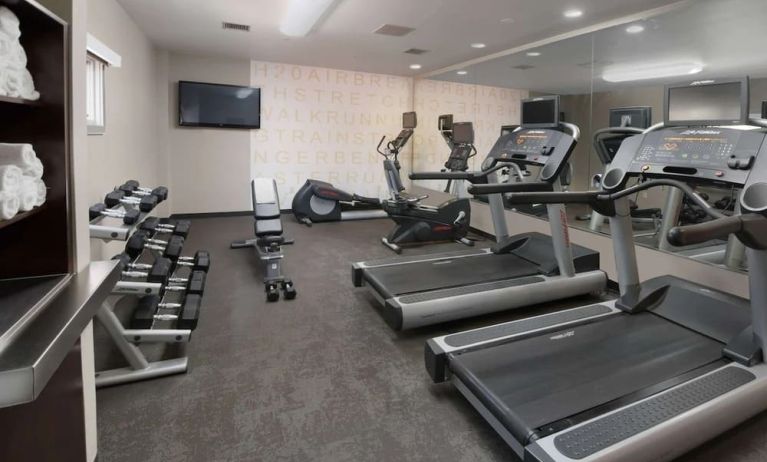 Fitness center available at Sonesta ES Suites Albuquerque.