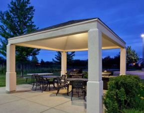 Sonesta Simply Suites Chicago Waukegan’s gazebo includes two barbecues, plus tables and chairs for outdoor dining or socializing.