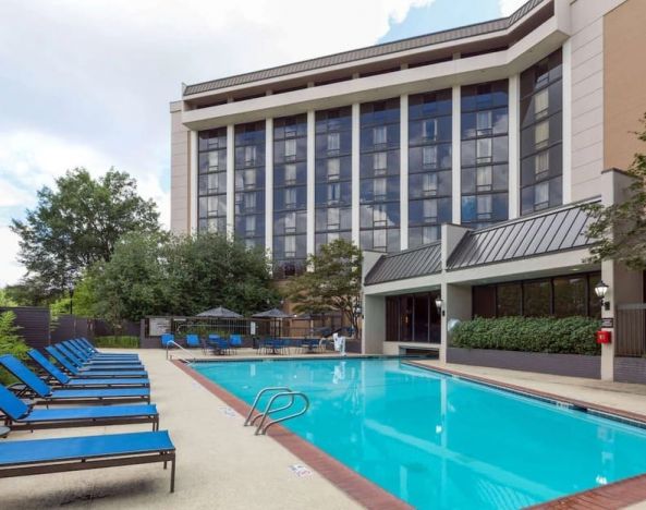 Outdoor pool at Sonesta Atlanta Northwest Galleria.