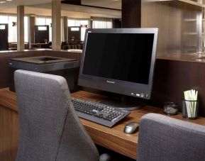 Business center at Sonesta Select Milwaukee Brookfield.