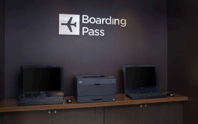 Print boarding passes at Sonesta Select Milwaukee Brookfield.
