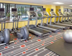 Sonesta Nashville Airport’s fitness center is equipped with gym balls, free weights, assorted exercise machines, and is adjacent to the indoor pool.