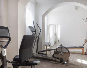 Fitness center at Wilmina Hotel.