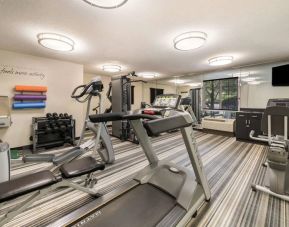 Sonesta Simply Suites Hampton’s fitness center is equipped with free weights, a widescreen TV, and a range of exercise machines.