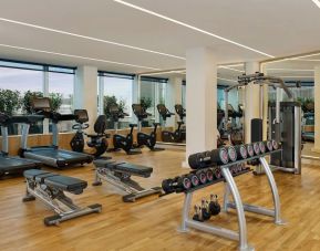 Fitness center at Sheraton Amsterdam Airport Hotel And Conference Center.