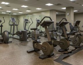Fitness center at Fairmont Hotel MacDonald.
