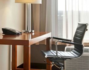 Work desk in day use room at Novotel Toronto Vaughan Centre.