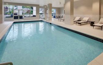 Indoor pool at Embassy Suites By Hilton San Rafael Marin County.
