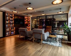 Library and meeting space at Arlo SoHo.