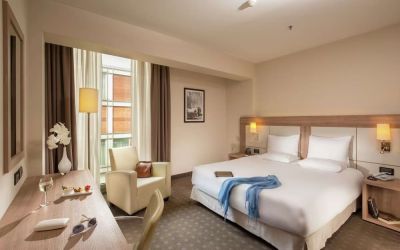 Day use room with work space at DoubleTree By Hilton Milan.