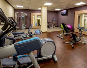 Fitness center available at DoubleTree By Hilton Milan.
