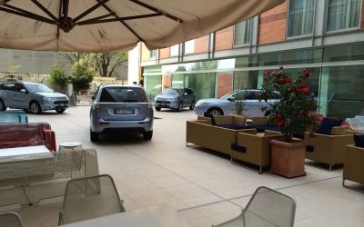 Parking available at DoubleTree By Hilton Milan.