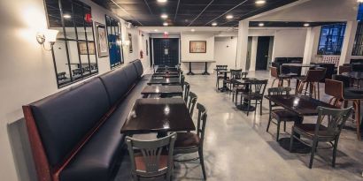Dining hall at EnVision Hotel Miami International Airport.